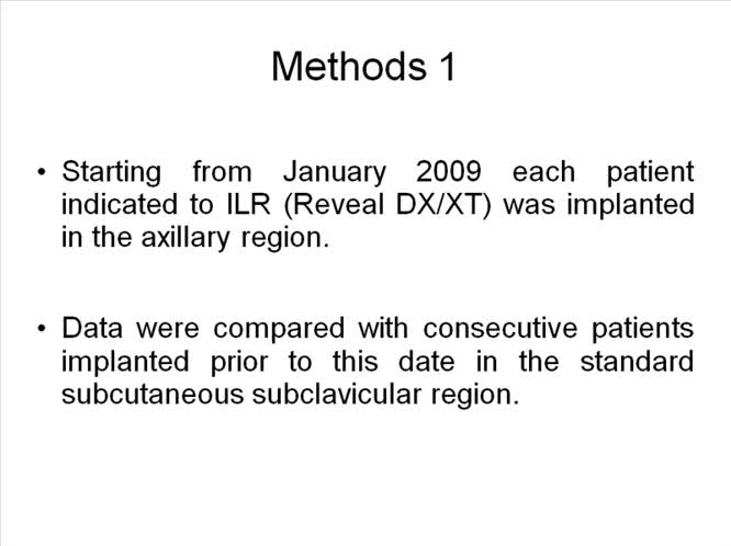 Sito alternativo di impianto di loop-recorder