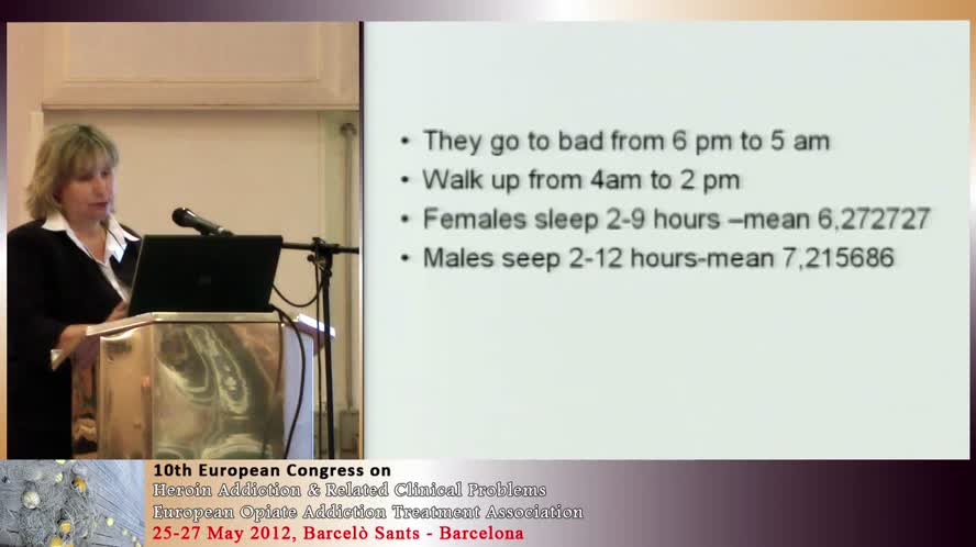 Insomnia and gender differences in sleep problems during methadone maintenance treatment