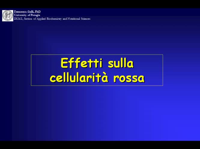 Stress ossidativo ed anemia