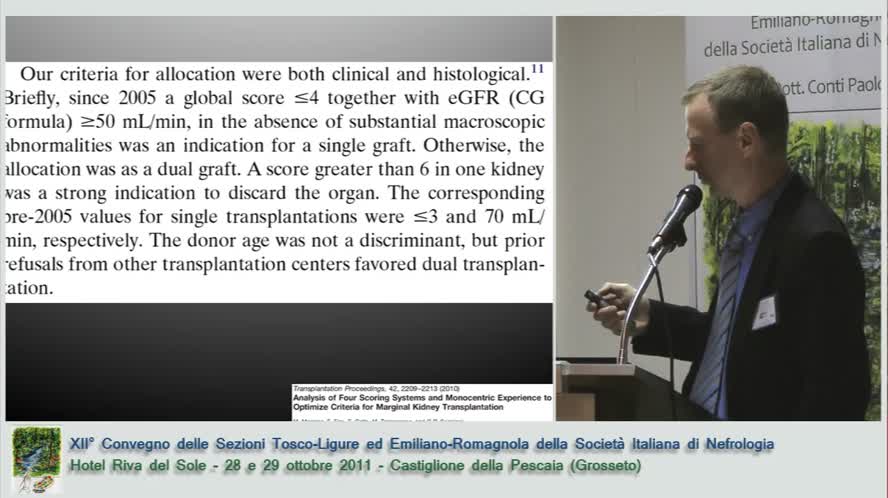 Novità sul trapianto di rene nell’anziano