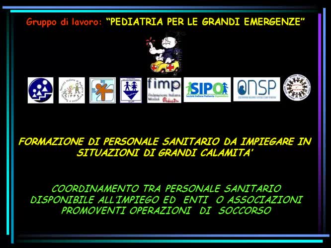 7 Stage per pediatri ed infermieri pediatrici sulle grandi emergenze