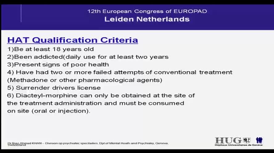 Two decades of the Swiss experience of heroin assisted treatment (HAT)