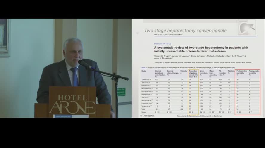 Il concetto di resecabilità della malattia sincrona e metacrona