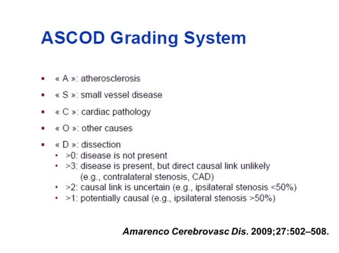 Definizione dell'ictus criptogenico