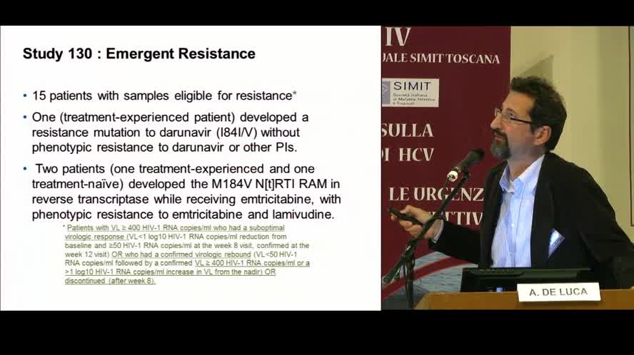 Lettura: Strategie terapeutiche attuali nell'infezione da HIV